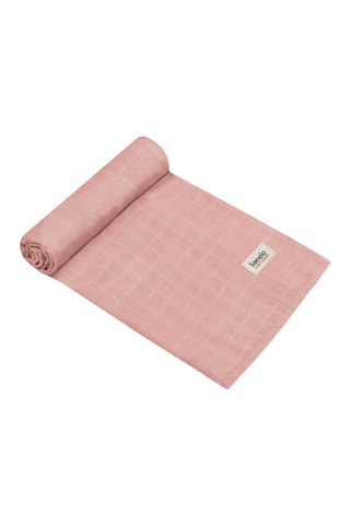 3 muselinas de fibras de bambú Leaf - Azul y blanco