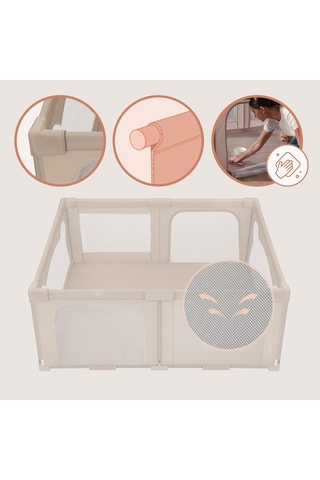 Zona de juegos infantil - Beige - 151 x 185 x 76,5 cm - De recién nacido a 4 años