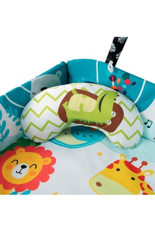 Alfombra educativa Anika Plus - Azul y amarillo