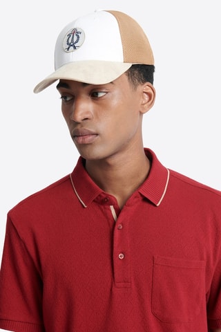 Gorra - Blanco y marrón claro