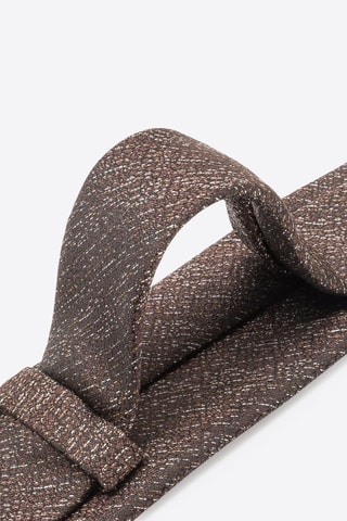Corbata de seda - Marrón
