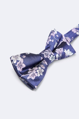 Pajarita de seda - Azul