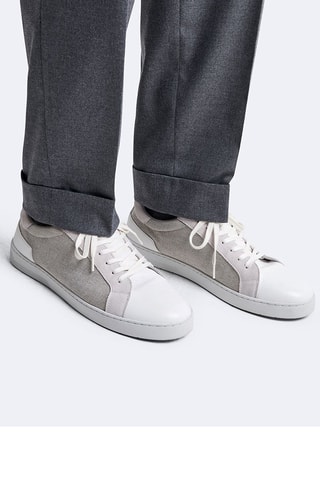 Zapatillas de piel - Blanco