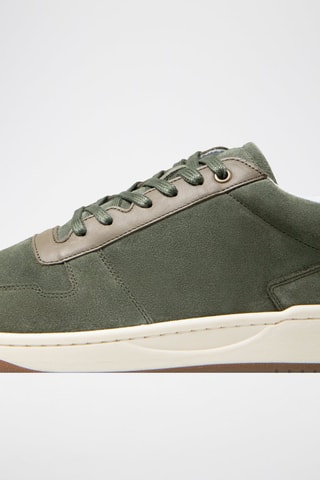 Zapatillas de piel - Caqui