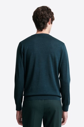 Jersey de lana merino - Azul oscuro