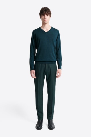 Jersey de lana merino - Azul oscuro