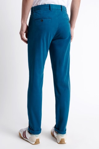 Pantalón slim fit de algodón orgánico - Azul pato