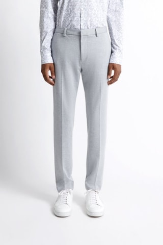 Pantalón chino - Gris claro jaspeado