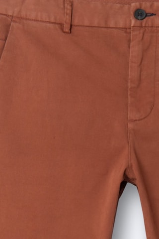 Pantalón slim fit de algodón orgánico - Naranja