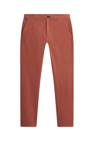 Pantalón chino slim fit - Rojizo