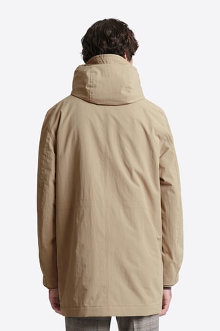 Parka con capucha - Beige