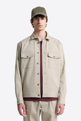 Sobrecamisa regular fit - Beige
