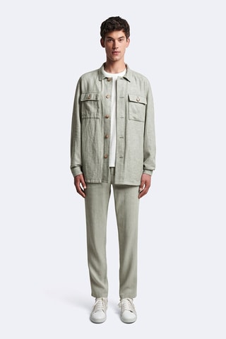 Chaqueta de lino - Verde salvia