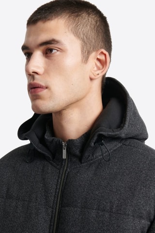 Sudadera con capucha - Gris jaspeado