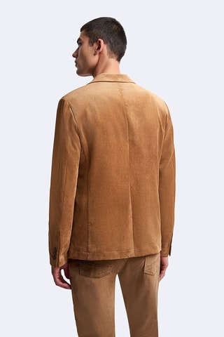 Chaqueta de traje slim fit - Marrón