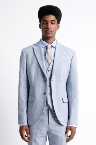 Chaqueta de traje - Celeste