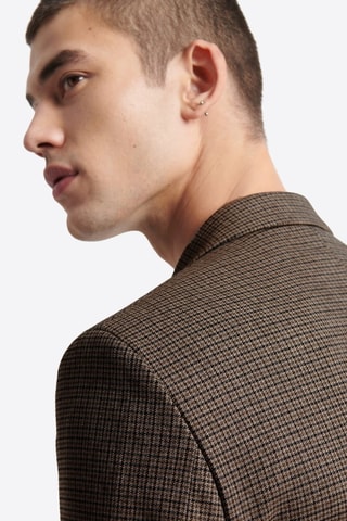 Chaqueta de traje slim fit - Marrón