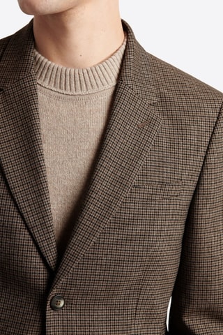 Chaqueta de traje slim fit - Marrón