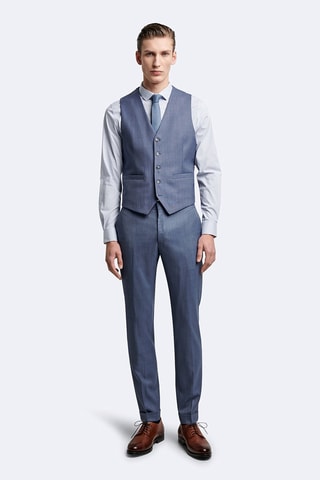 Chaleco de traje de lana - Azul