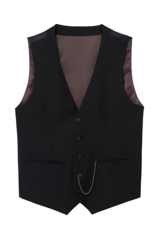 Chaleco de traje - Negro