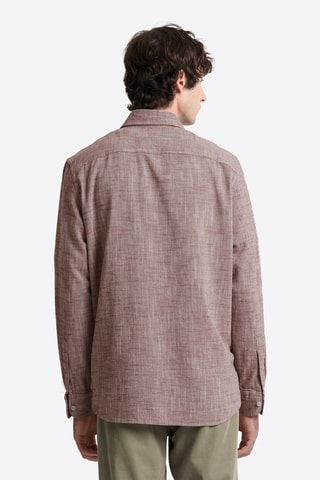 Camisa regular fit - Burdeos jaspeado