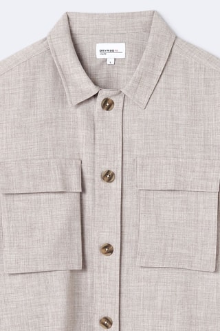 Sobrecamisa regular fit - Beige