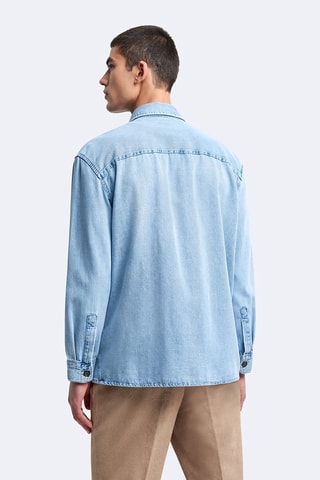 Sobrecamisa regular fit - Azul