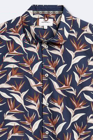 Camisa slim fit - Azul