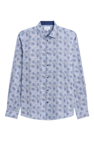 Camisa slim fit - Azul