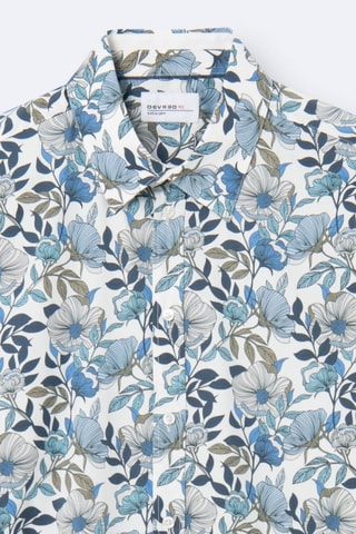 Camisa slim fit - Azul eléctrico