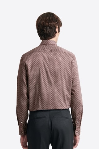 Camisa slim fit - Burdeos