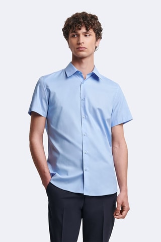Camisa slim fit - Azul