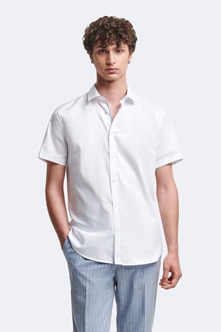 Camisa slim fit - Blanco