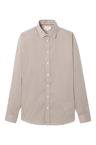 Camisa slim fit - Marrón