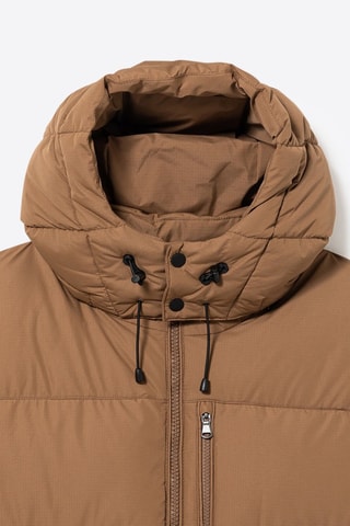 Anorak con capucha - Camel