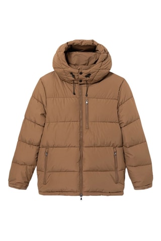 Anorak con capucha - Camel