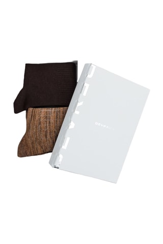 2 pares de calcetines - Marrón y negro