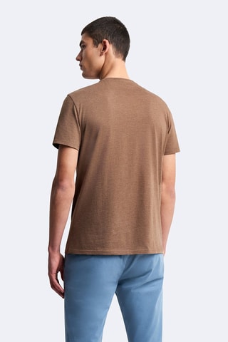 Camiseta slim fit - Marrón