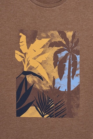 Camiseta slim fit - Marrón