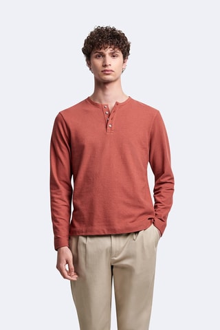 Camiseta slim fit - Naranja oscuro