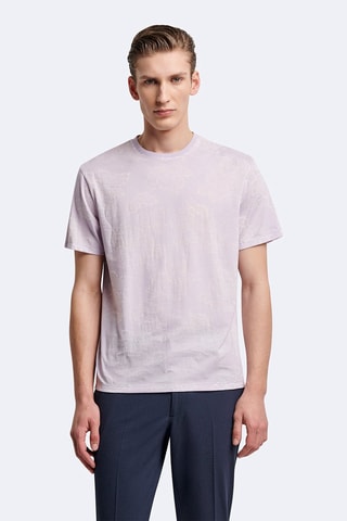 Camiseta slim fit - Violeta claro