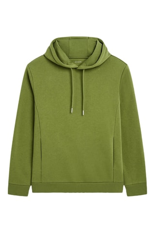 Sudadera regular fit con capucha - Verde