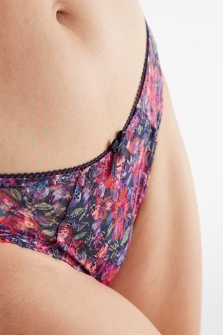 Slip Luccia - Bleu et rose