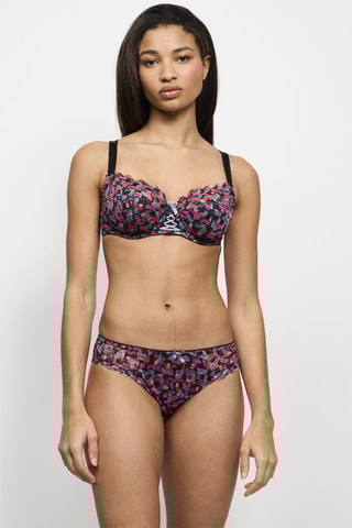 Slip Luccia Swing - Noir et rouge - Bestform