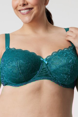 Sujetador con aros Luccia Harmony - Verde esmeralda