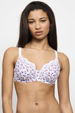 Sujetador con aros Emily Coton - Blanco