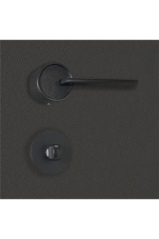 2 poignées à condamnation Alma - Noir mat -  Porte de 30 à 50 mm