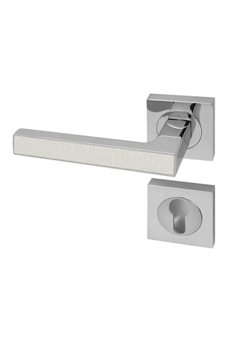 Poignée à cylindre Premium - Imitation textile Perle - Porte de 30 à 50 mm