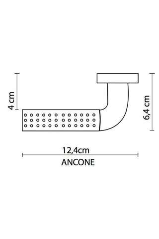 Poignée à condamnation Ancône - Finition chromé et satin nickel - Pour porte de 30 à 50 mm