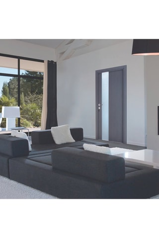 Bloc-porte d'intérieur Enzo - Imitation chêne cendré - 83 x 204 cm